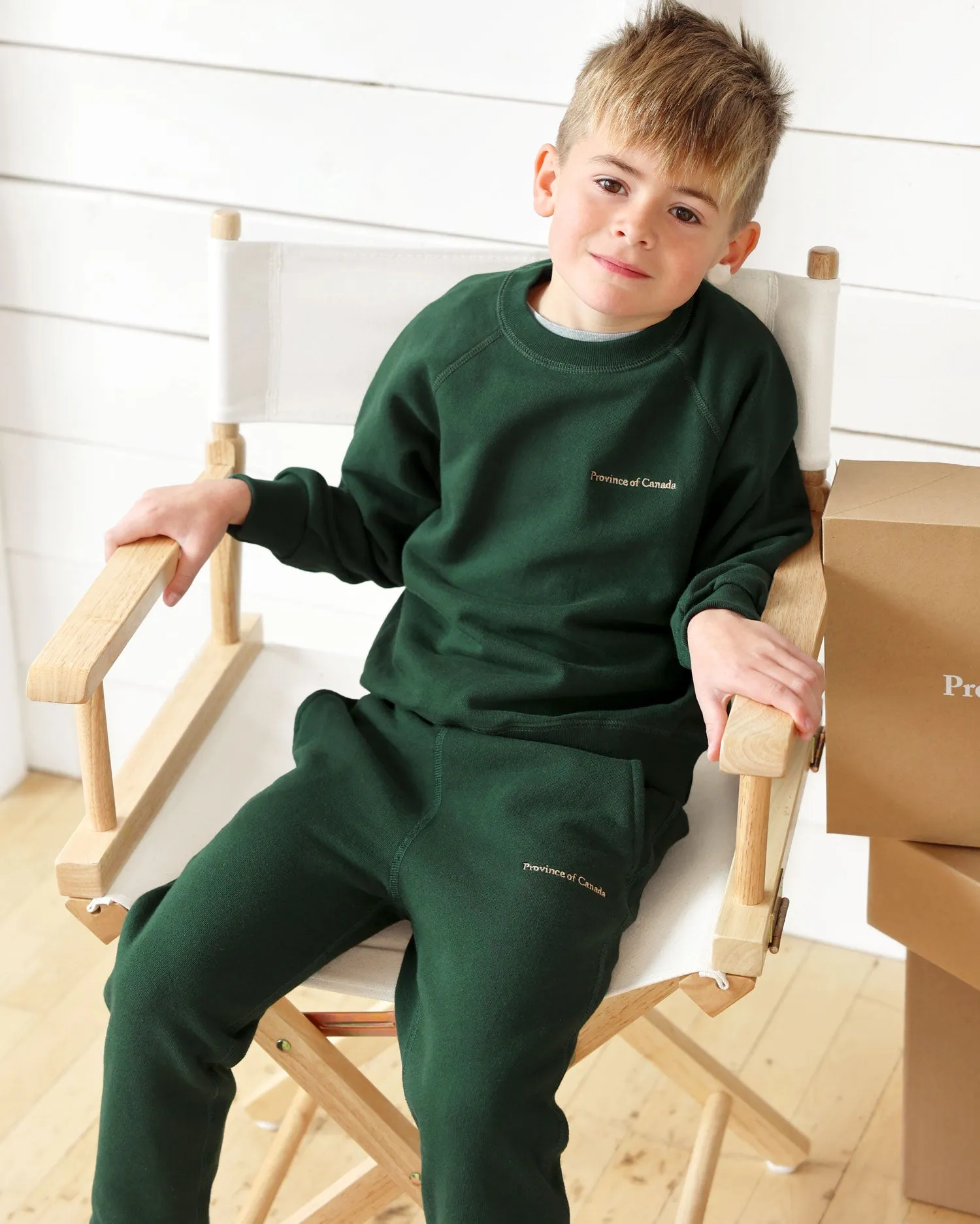 Kids French Terry Sweatpant Forest - Unisex