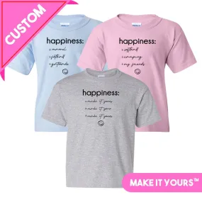 Kids Make It Yours™ 'Happiness Checklist' T-Shirt