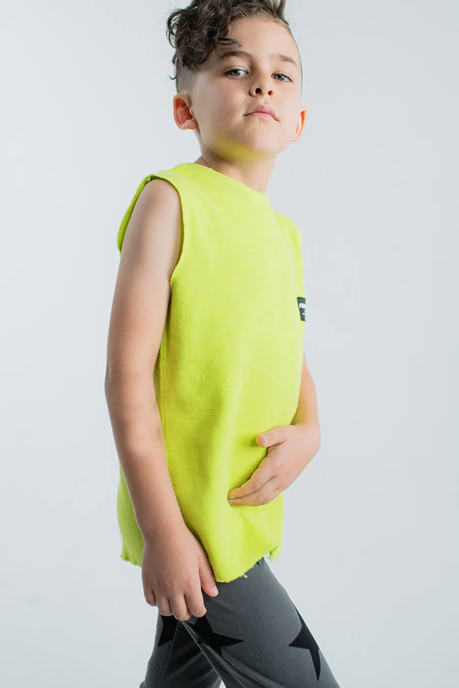 Kids Shirt Nununu Chill Tank Hot Lime