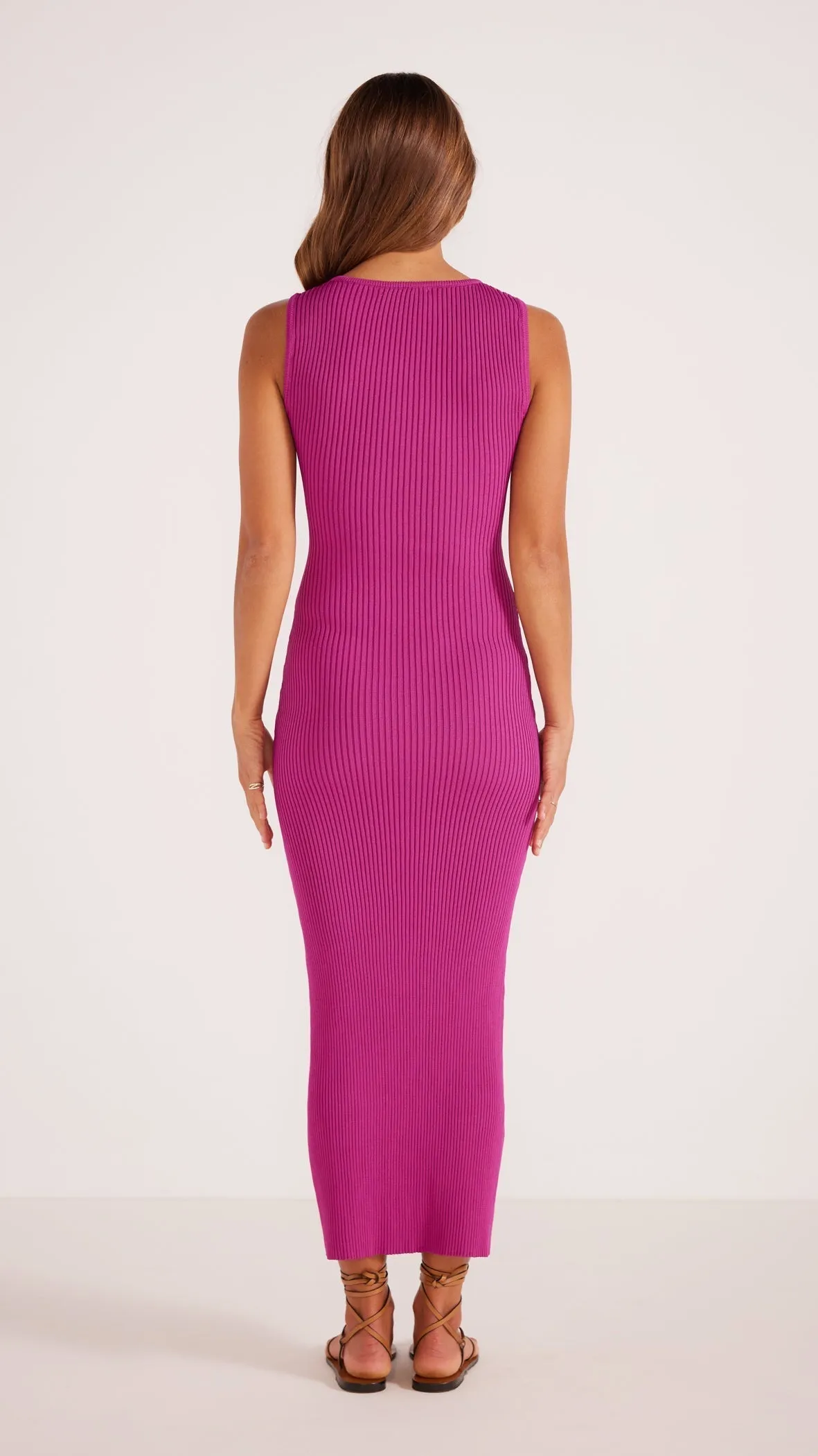 Kosa Knit Midi Dress | Berry