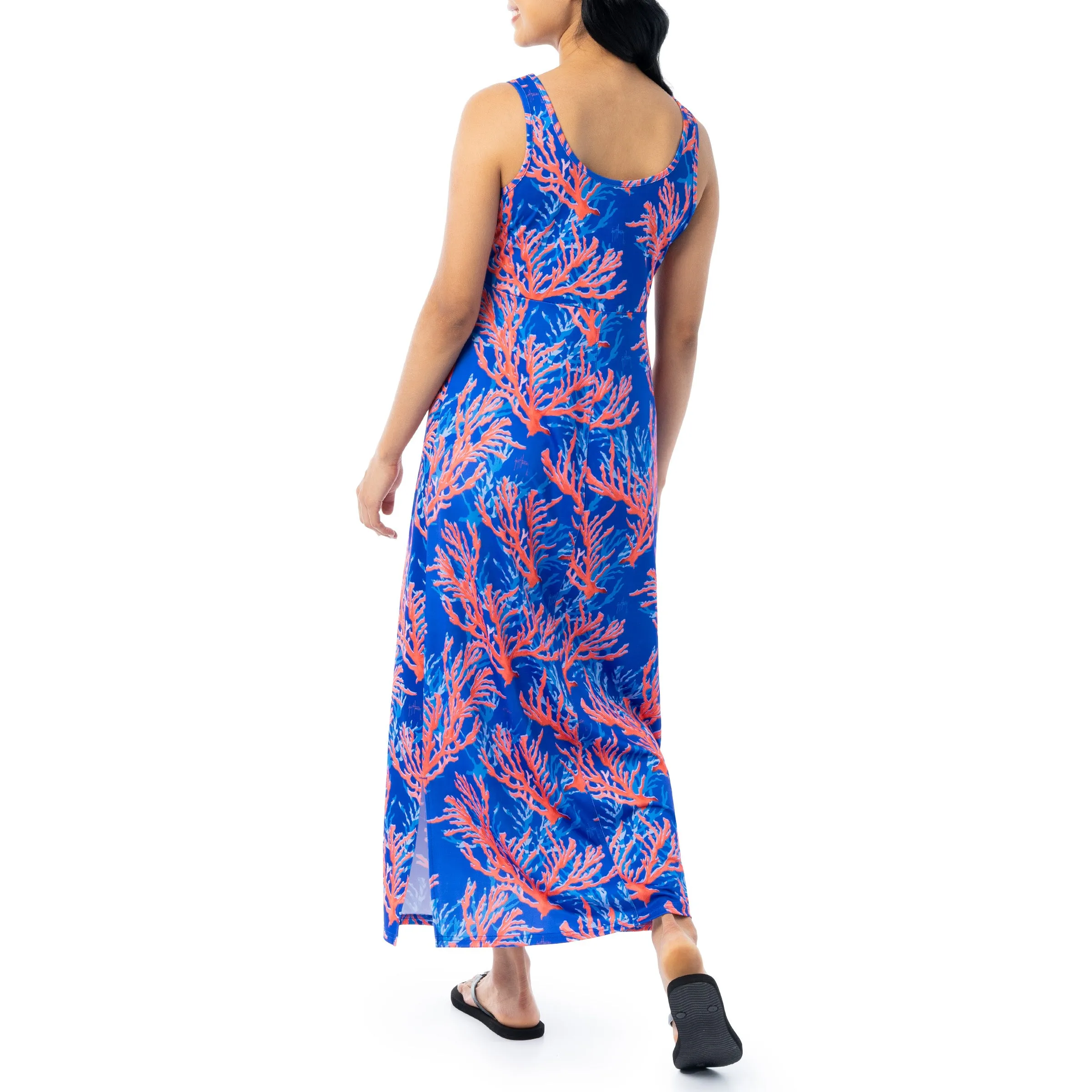 Ladies Coral City Maxi Dress