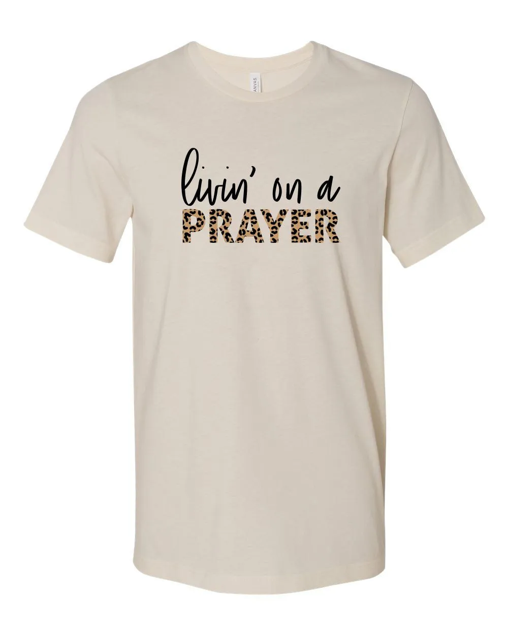 Leopard Livin' On a Prayer Crew Neck Softstyle Tee