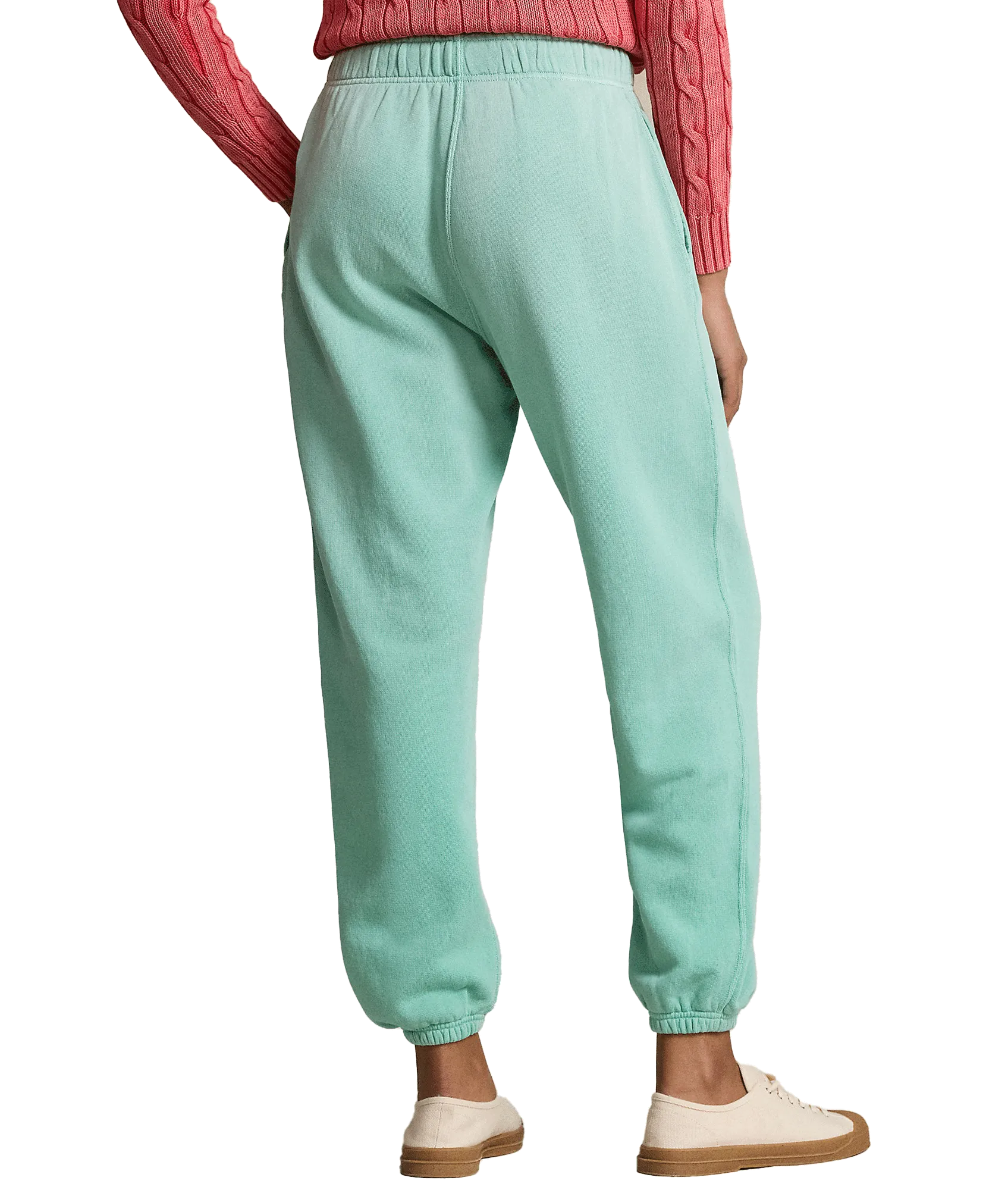 Lightweight Fleece Athletic Sweatpants - Green