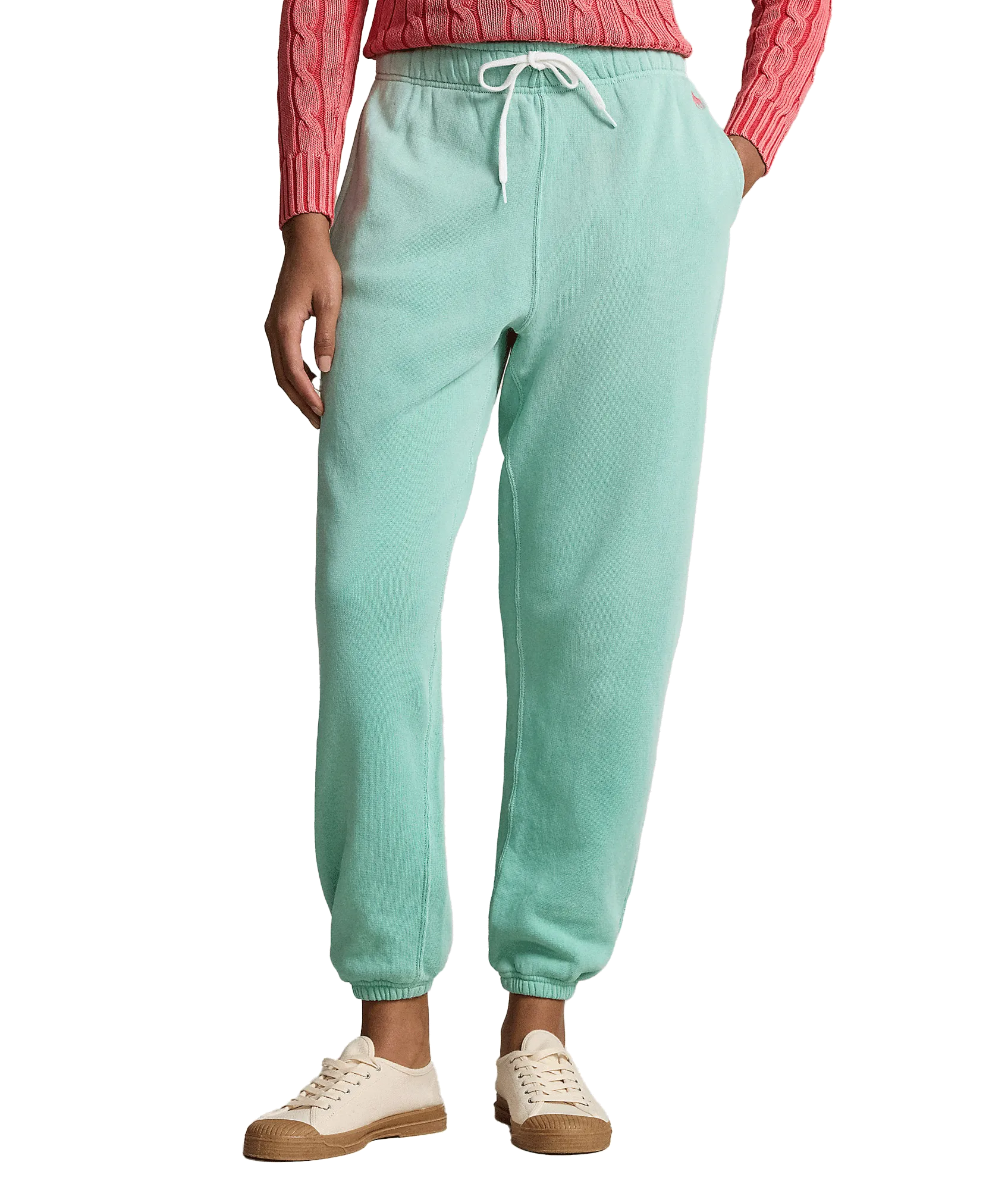 Lightweight Fleece Athletic Sweatpants - Green