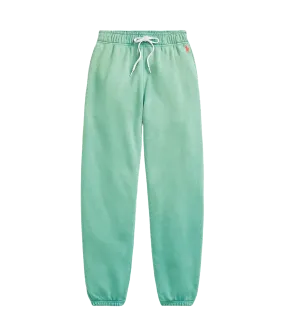 Lightweight Fleece Athletic Sweatpants - Green