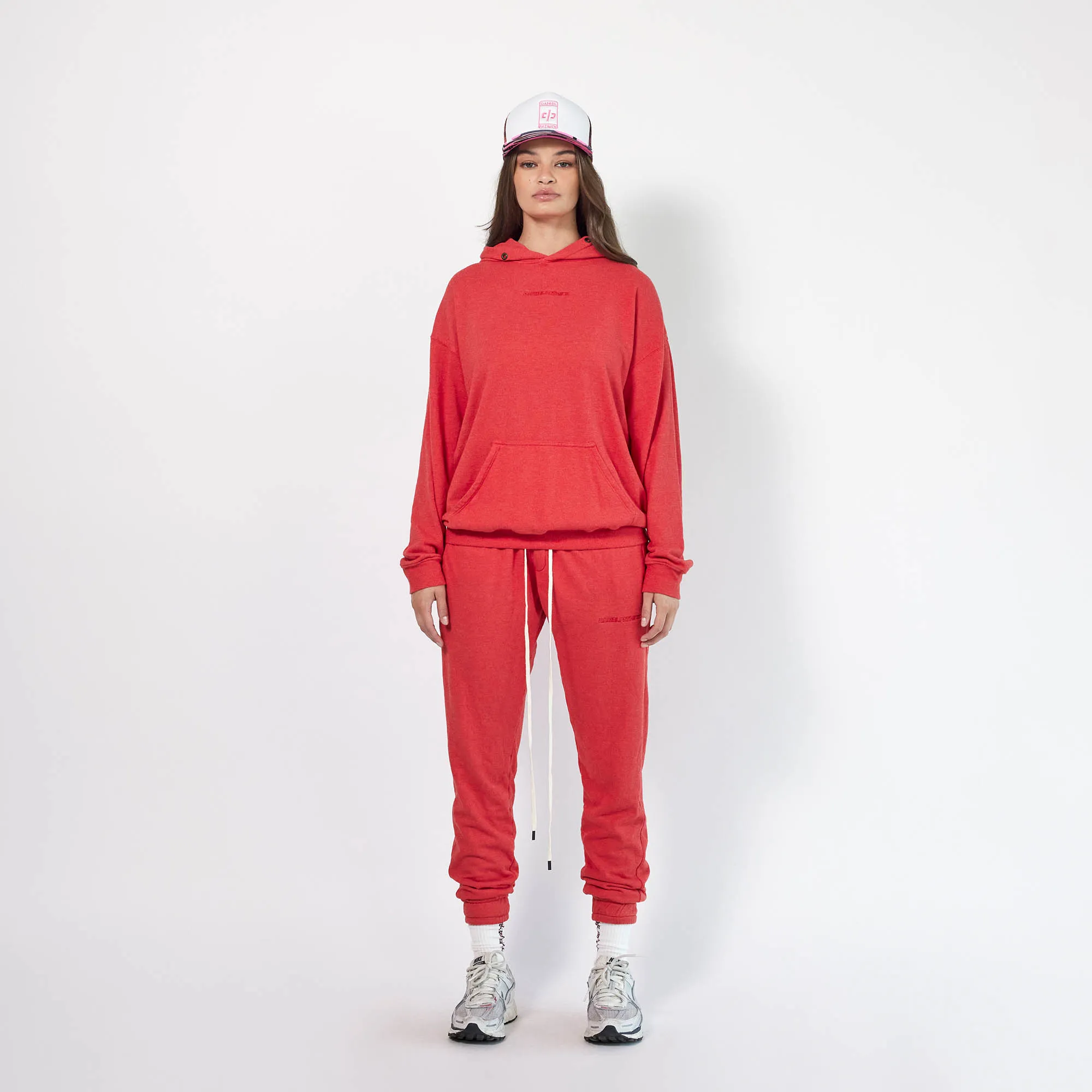 loop terry roaming sweatpants / red heather