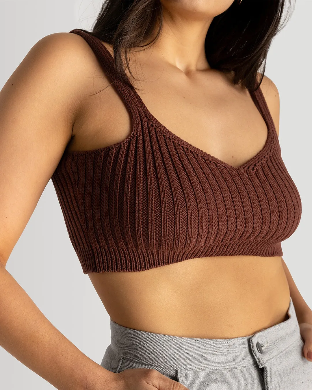 Maroon Knit Bralette | XS-3X | Seconds Sale | Final Sale