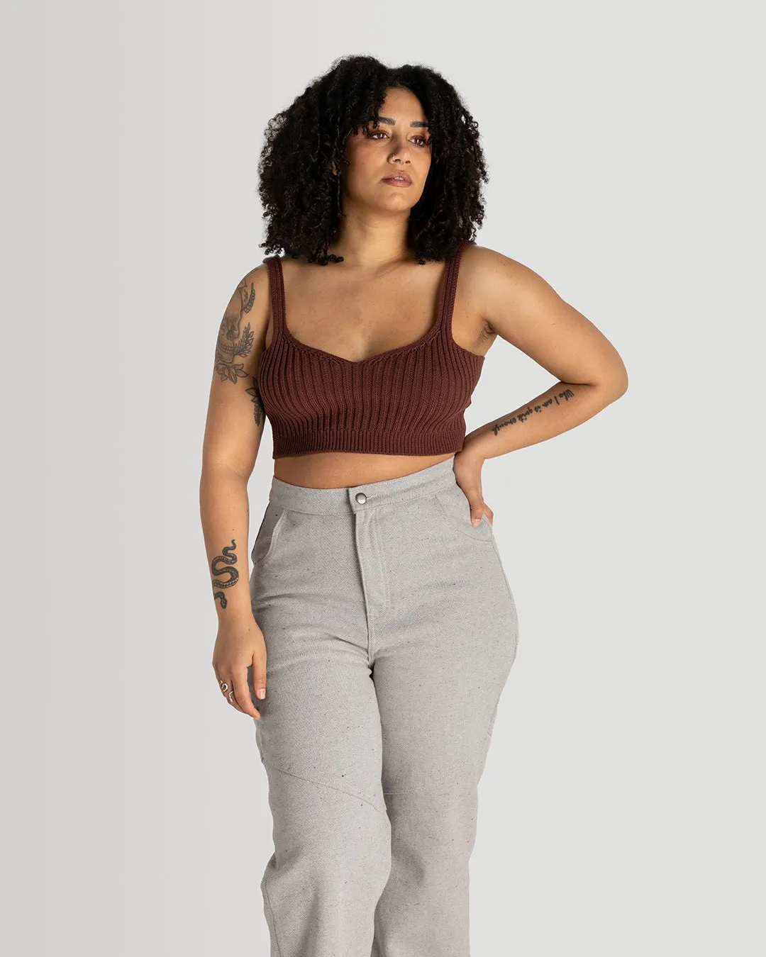 Maroon Knit Bralette | XS-3X | Seconds Sale | Final Sale