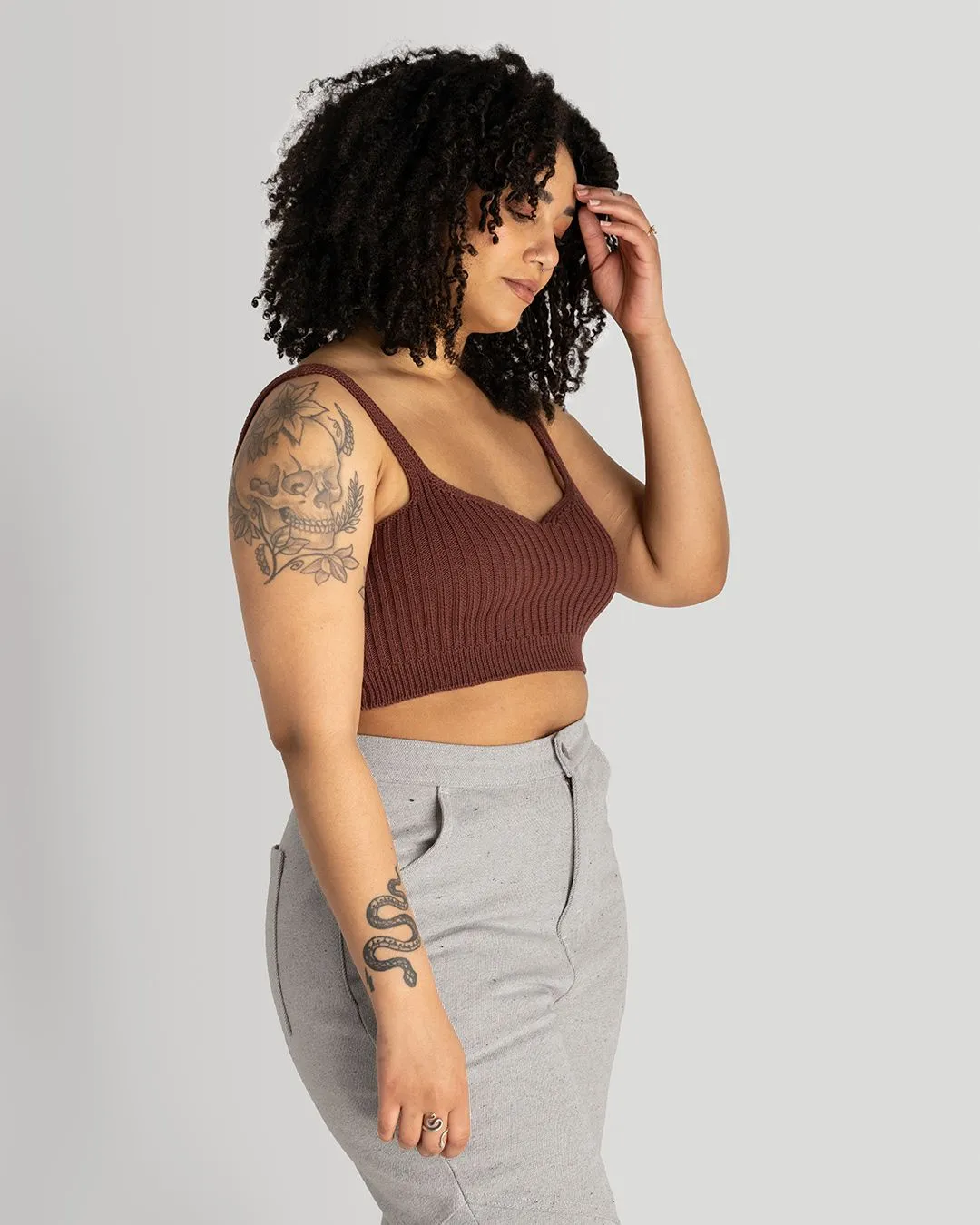 Maroon Knit Bralette | XS-3X | Seconds Sale | Final Sale