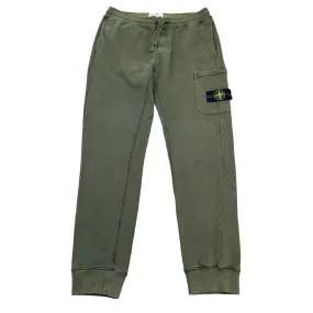 Men's Applique Logo Joggers Khaki Size L