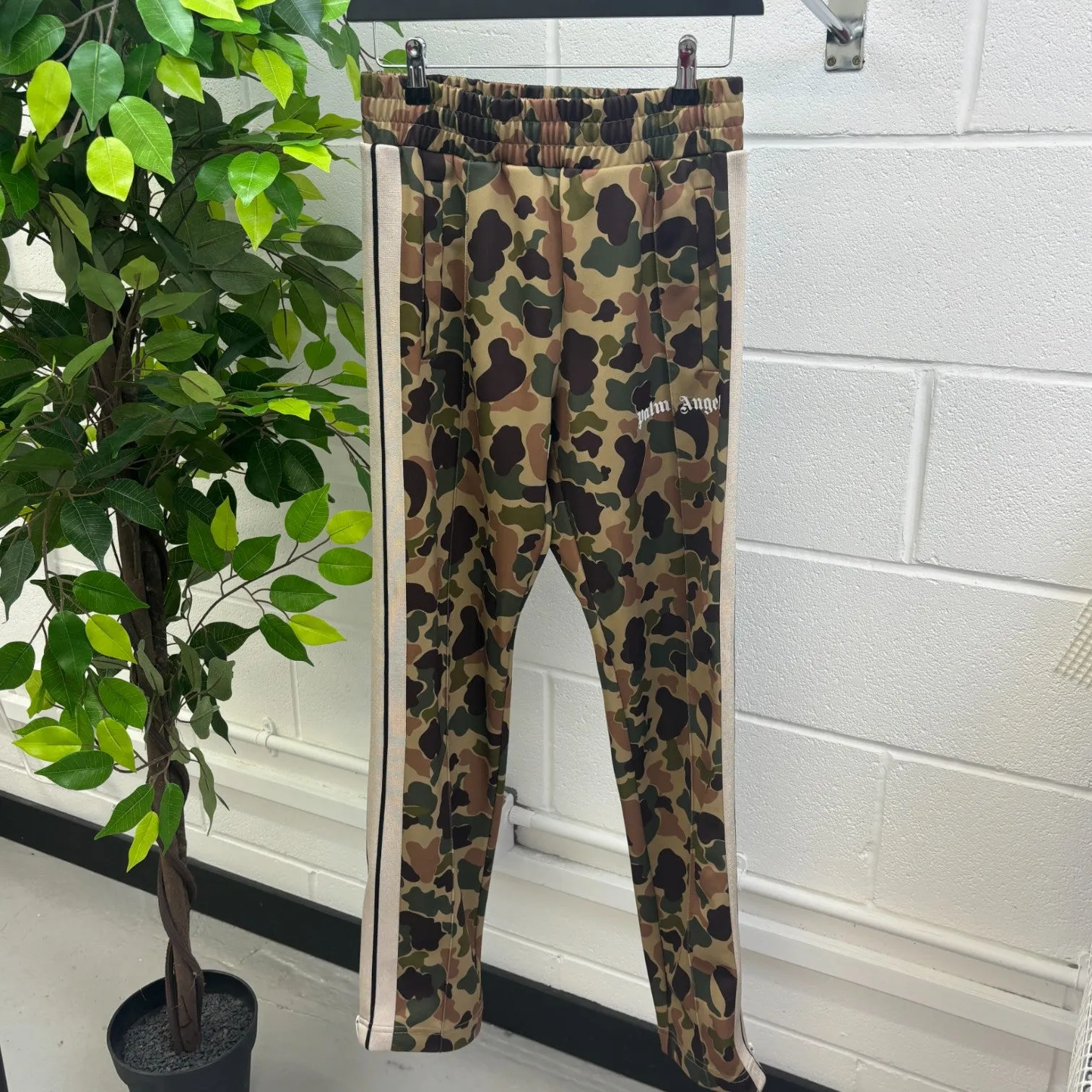 Men's Camouflage Track Joggers Khaki Size S