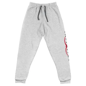 Men's Text And Logo Print Carbon Grey Joggers