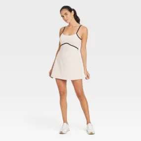 New - Women's Knit Piped Active Dress - JoyLab