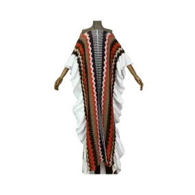 Pre Order: Ruffled Knit Kaftan Dress - WINI