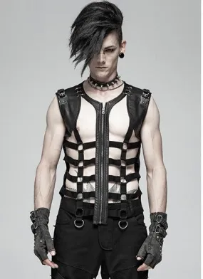 Punk Personality Skeleton Vest