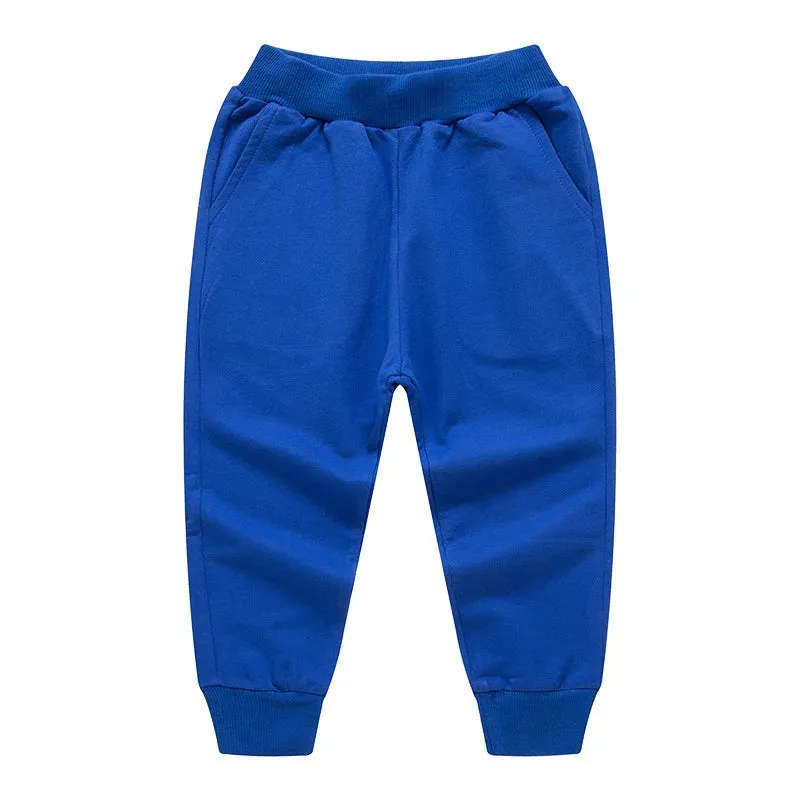 Retail Child Pants For Boys Girls Casual Trousers 2-12Y Spring Teenage Elastic Waist Soft Clothes Unisex Kids Fashion Sweatpants