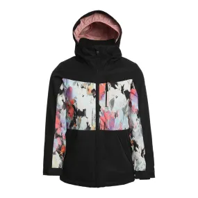 Roxy 2023 Girls Presence Parka Jacket - True Black Tenderness