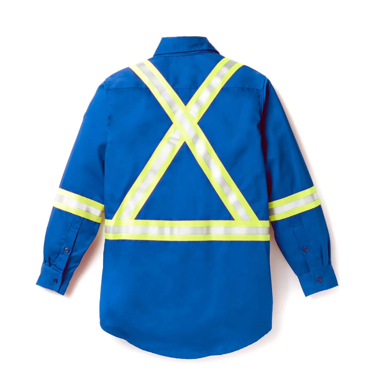 Royal Blue FR Uniform Shirt w/ 2'' CSA Reflective Tape