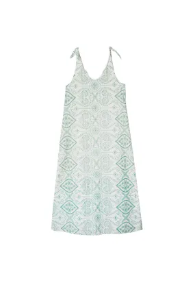 SAMPLE - Tie Tank Dress - MAXI - Embroidered