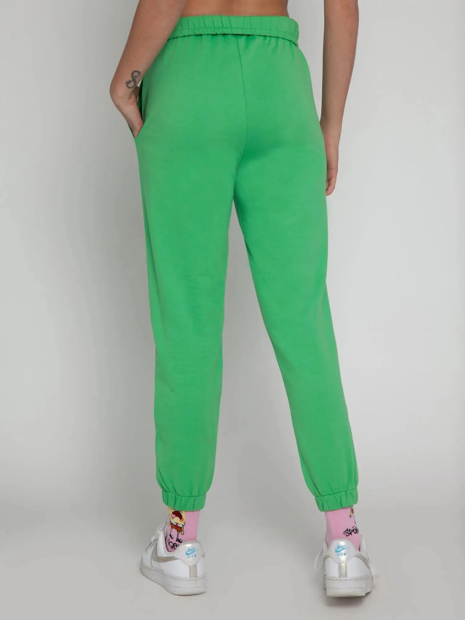 Shamrock Green Rolled-up Jogger