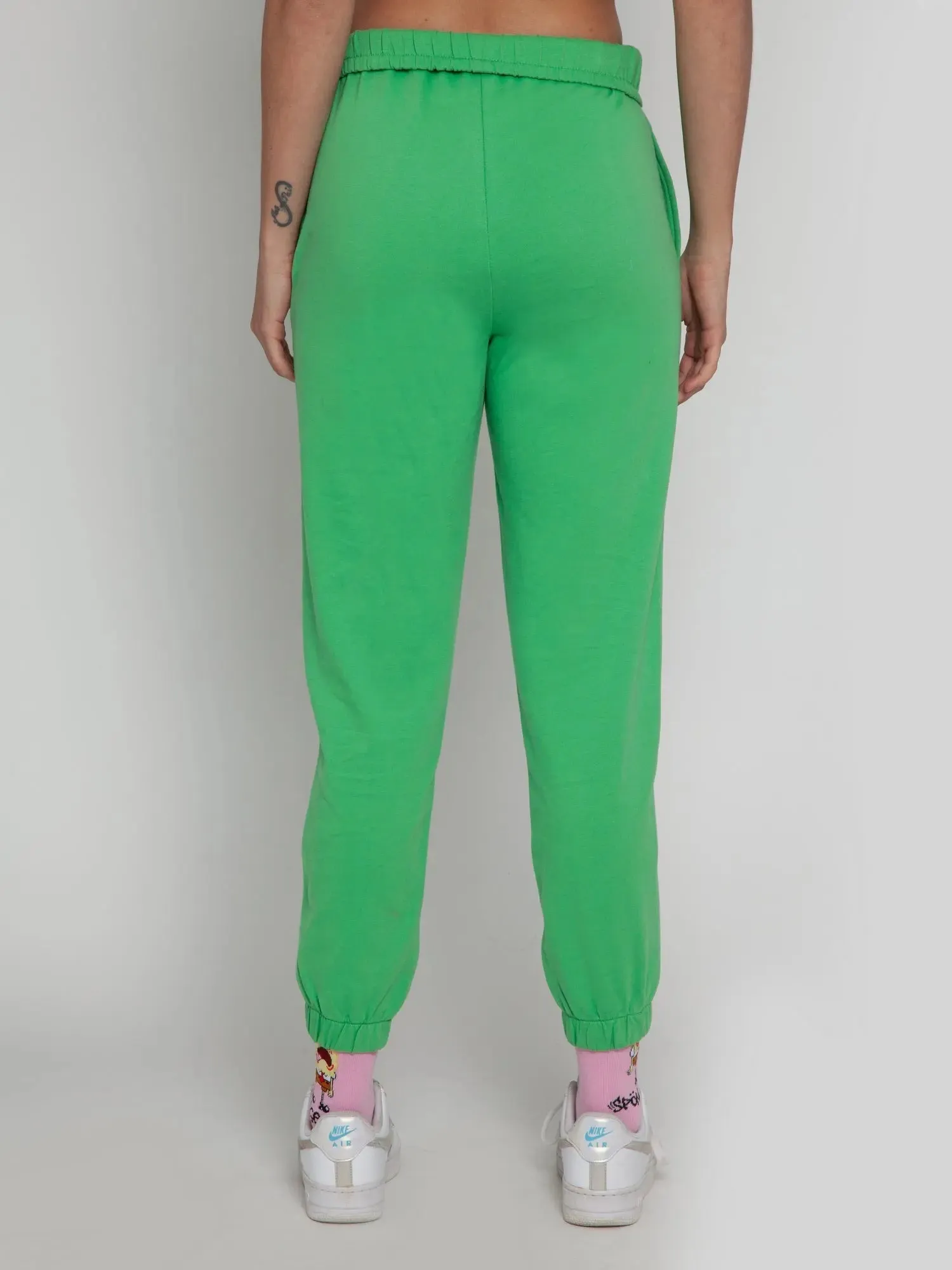 Shamrock Green Rolled-up Jogger