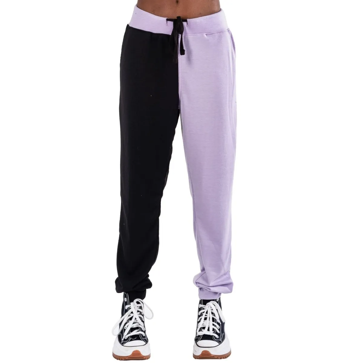 Two Tone Purple Black Sweatpants