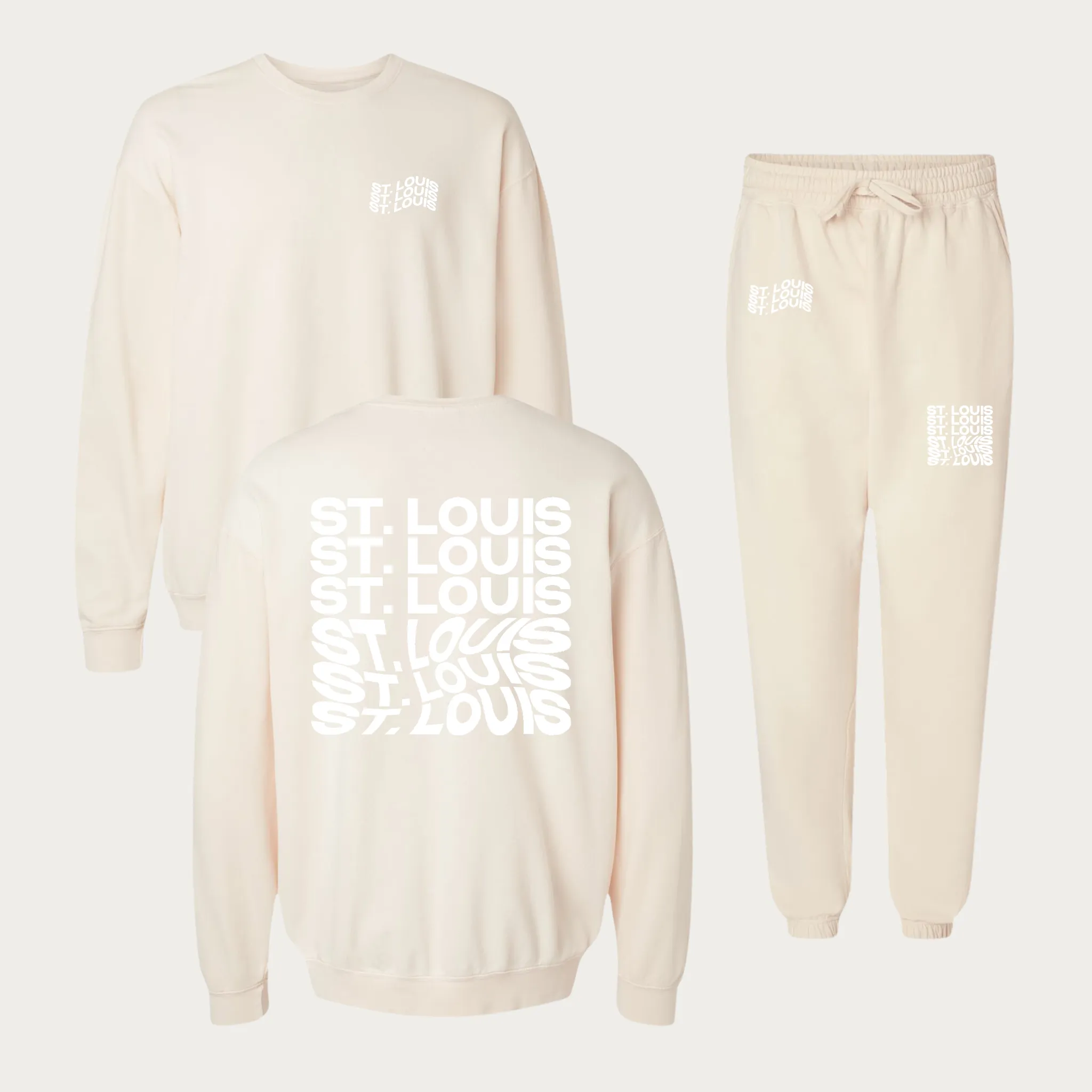 Wavy St. Louis Garment Dyed Lightweight Sweatpants