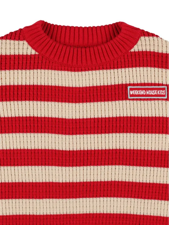 Weekend House Kids   Striped cotton knit sweater 