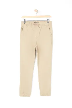 West 49 Youth Khaki Drawstring Cuff Jogger