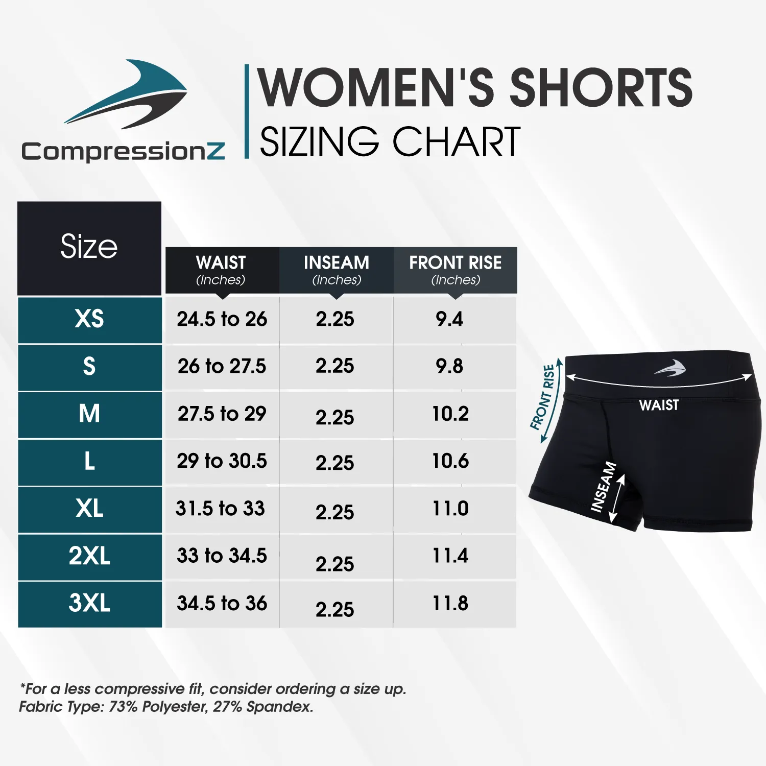 Women's Compression Shorts - Black