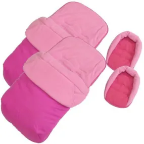 X2 Luxury Footmuff & Headhugger Pink Fits Out N About Nipper 360 Twin Stroller